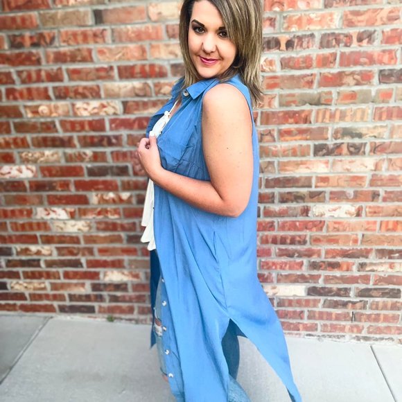 Cozy Co. Harper Button Front Dress Size XL - Picture 2 of 3